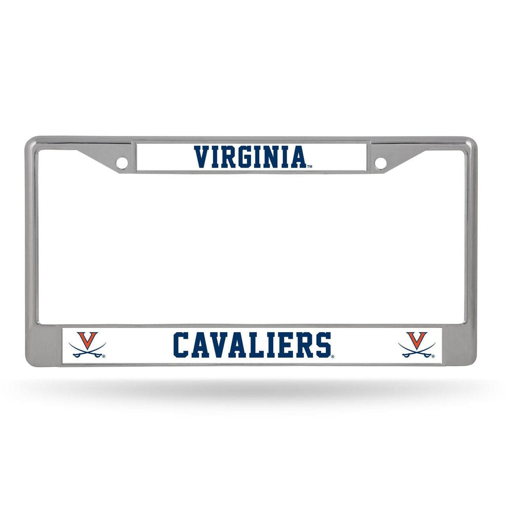 License Frame Chrome Virginia Cavaliers License Plate Frame Chrome Alternate 767345449528