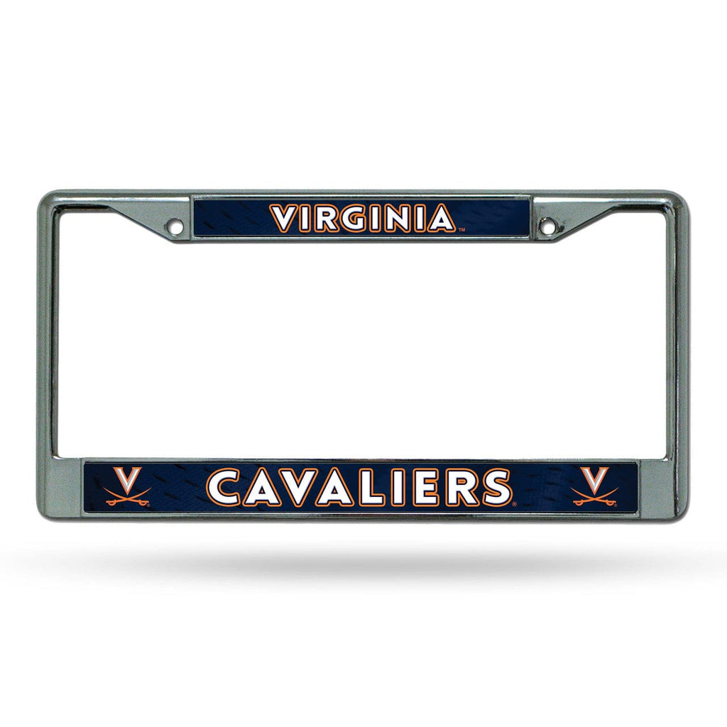 License Frame Chrome Virginia Cavaliers License Plate Frame Chrome Printed Insert 767345850652