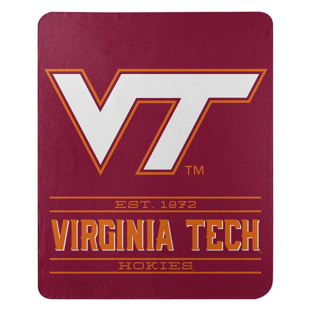 Blankets Fleece Virginia Tech Hokies Blanket 50x60 Fleece Control Design 190604133348