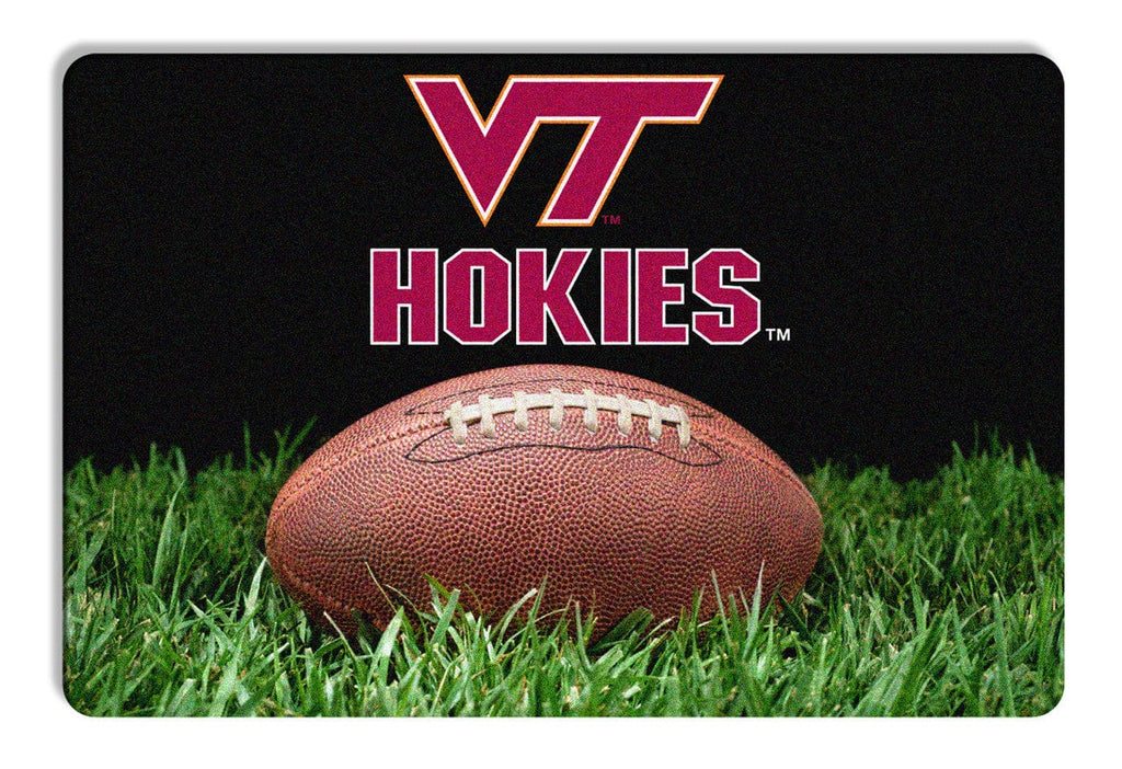 Pet Fan Gear Bowl Mat Virginia Tech Hokies Classic Football Pet Bowl Mat - L 844214071636