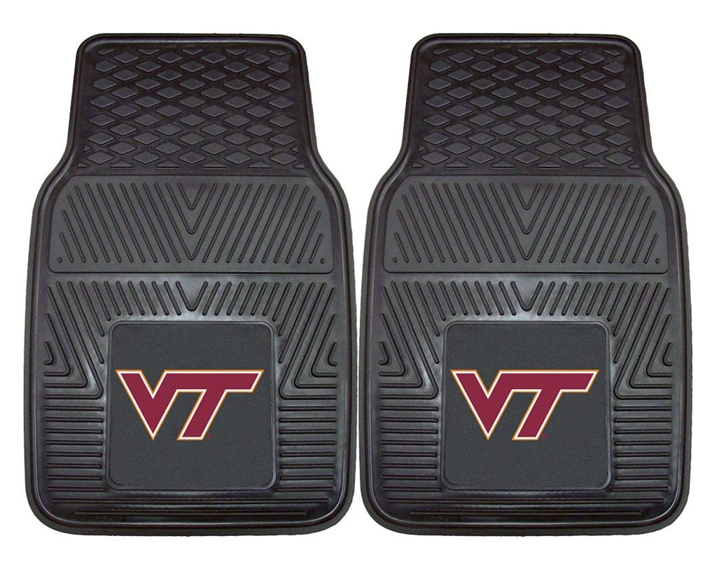 Car Mats Heavy Duty 2 Piece Virginia Tech Hokies Heavy Duty 2-Piece Vinyl Car Mats - Special Order 846104087666