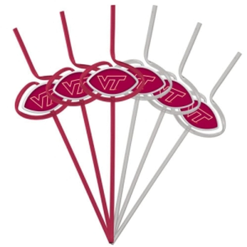 Virginia Tech Hokies Virginia Tech Hokies Team Sipper Straws CO 847504019066