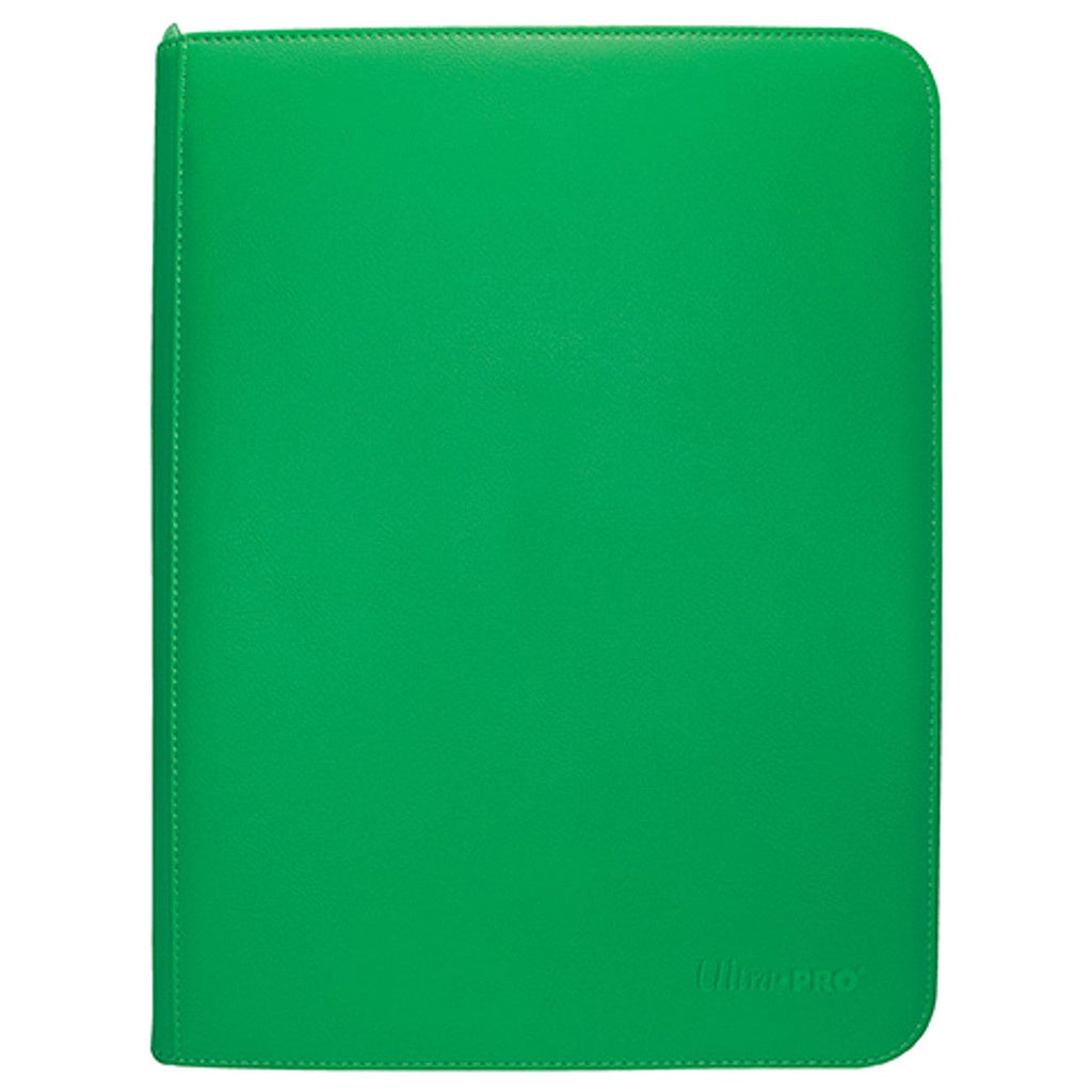 Supplies Vivid 9 Pocket Zippered PRO-Binder Green 074427159016