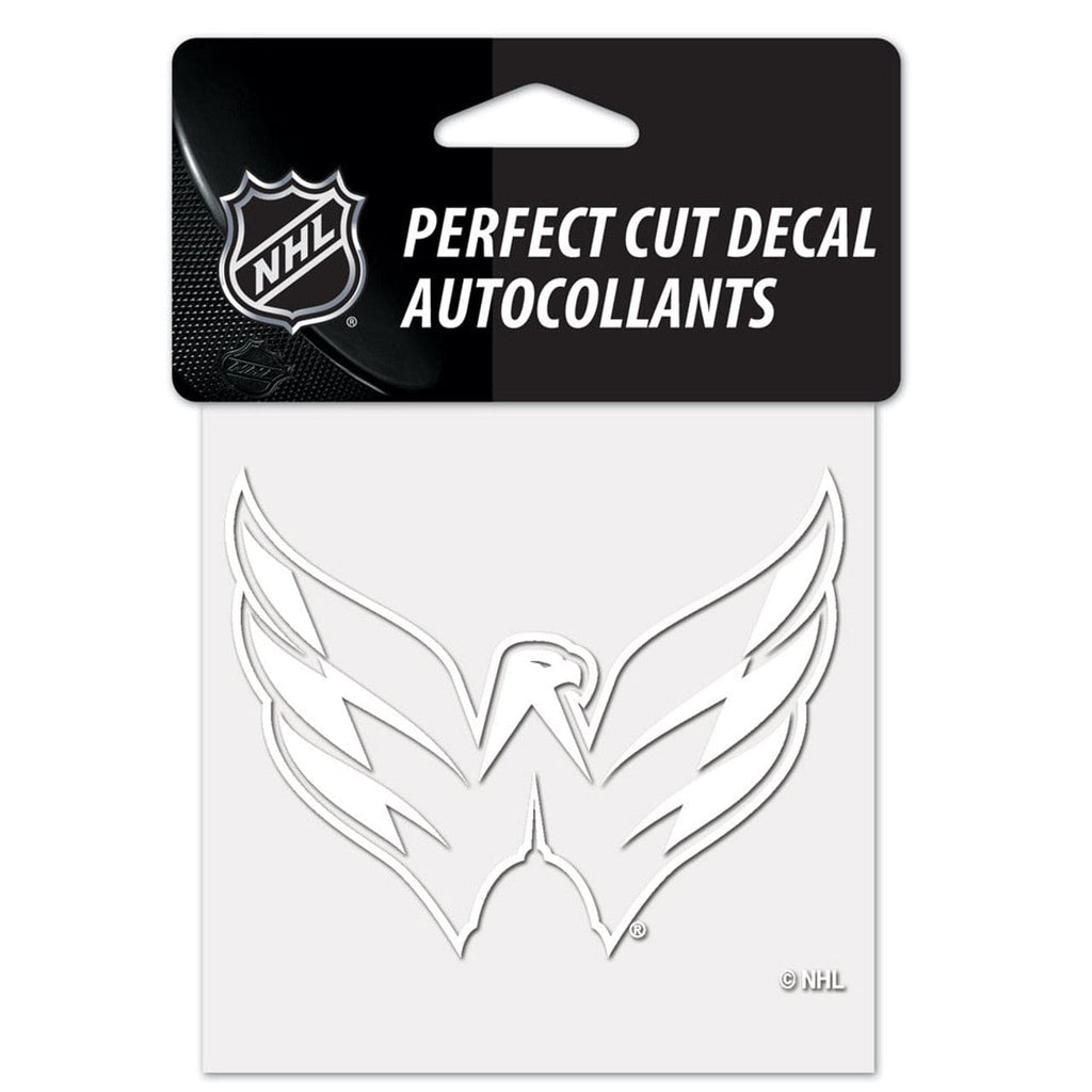 Decal 4x4 Perfect Cut White Washington Capitals Decal 4x4 Perfect Cut White 032085515919