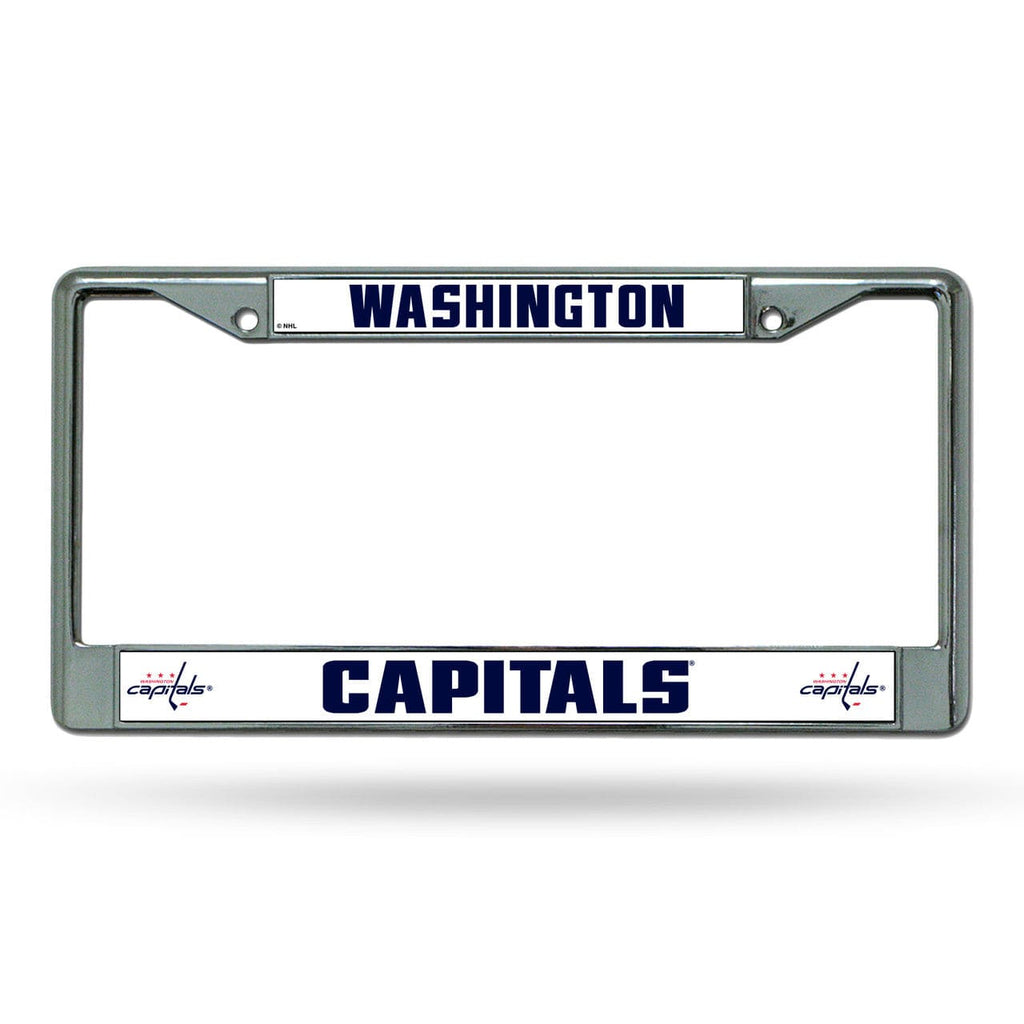 License Frame Chrome Washington Capitals License Plate Frame Chrome 094746012397