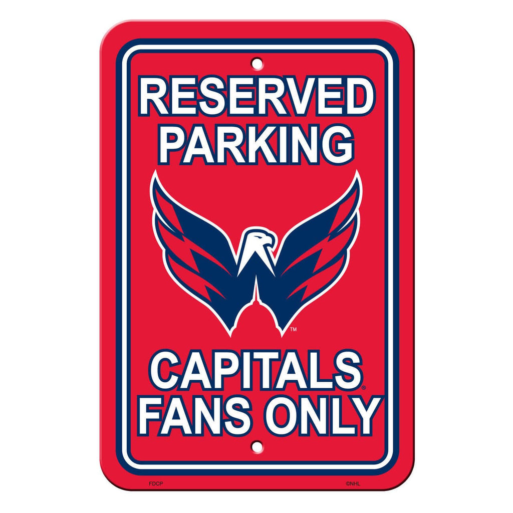 Washington Capitals Washington Capitals Sign 12x18 Plastic Reserved Parking Style CO 023245802079