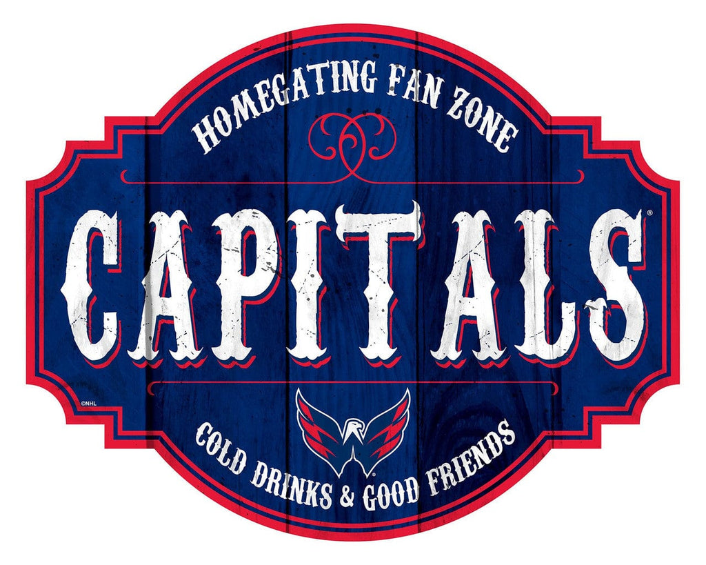Signs Washington Capitals Sign Wood 12 Inch Homegating Tavern - Special Order 878461185082