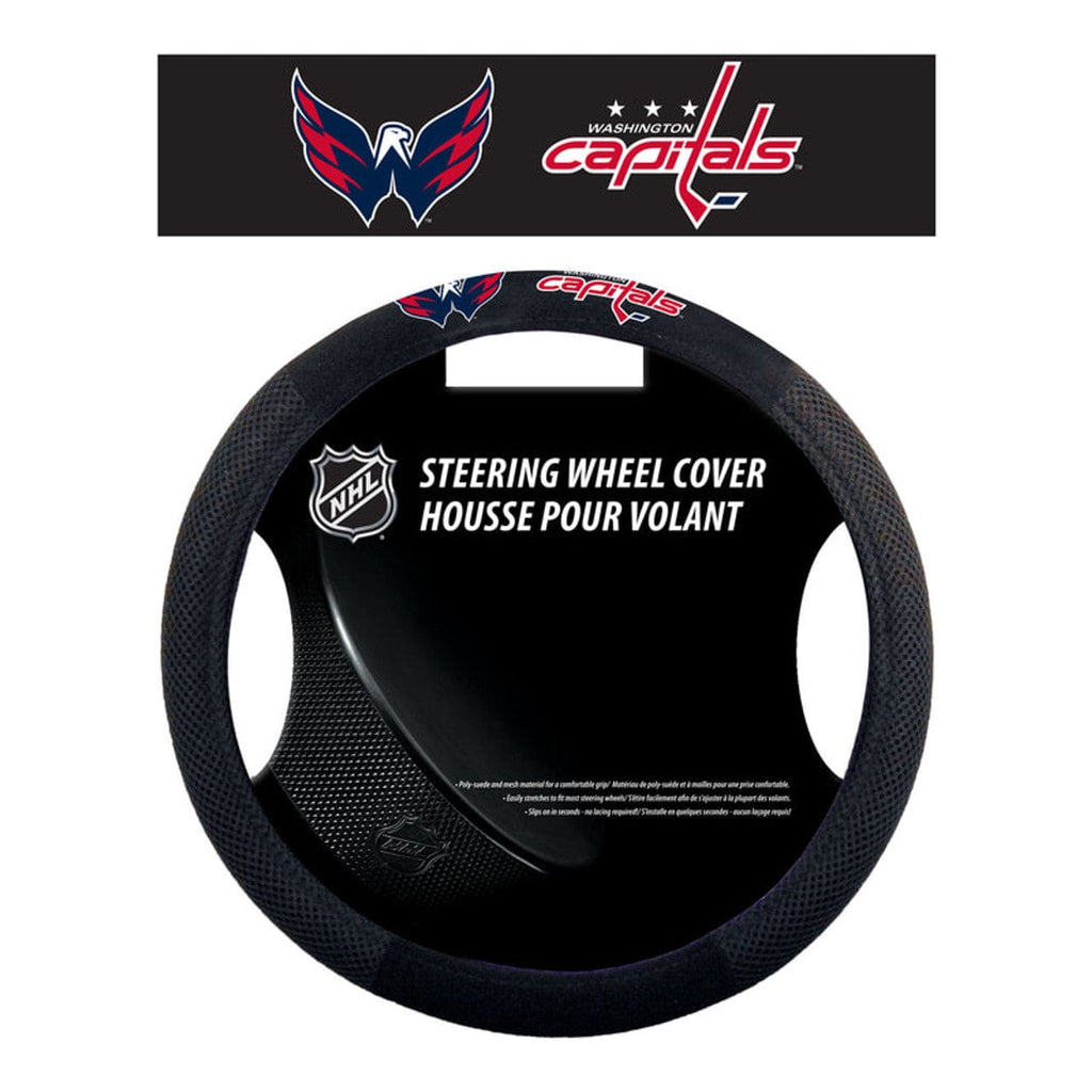 Washington Capitals Washington Capitals Steering Wheel Cover Mesh Style CO 023245885072