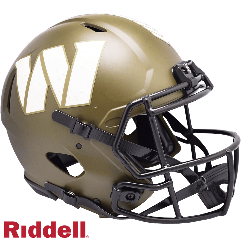 Salute to Service Helmets Washington Commanders Helmet Riddell Authentic Full Size Speed Style Salute To Service 095855632520