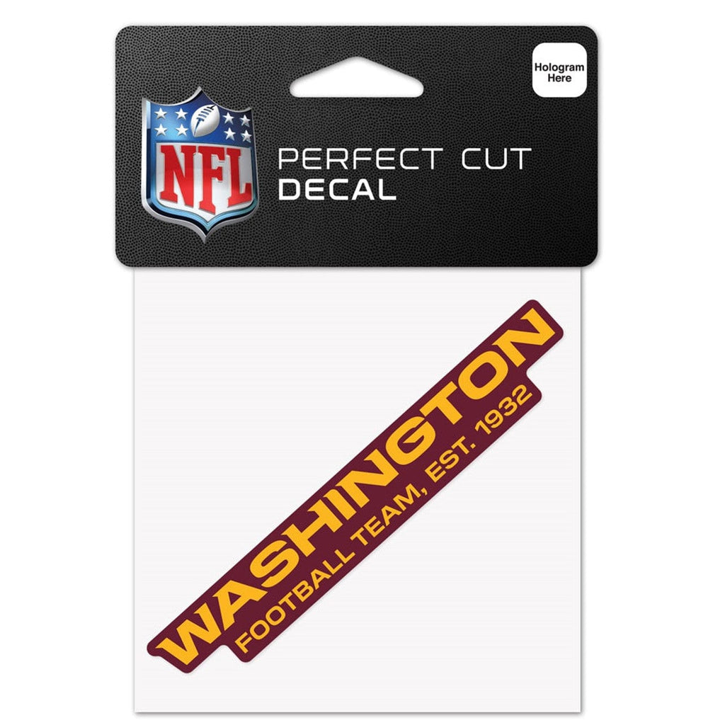 Decal 4x4 Perfect Cut Color Washington Football Team Decal 4x4 Perfect Cut Color 032085631022