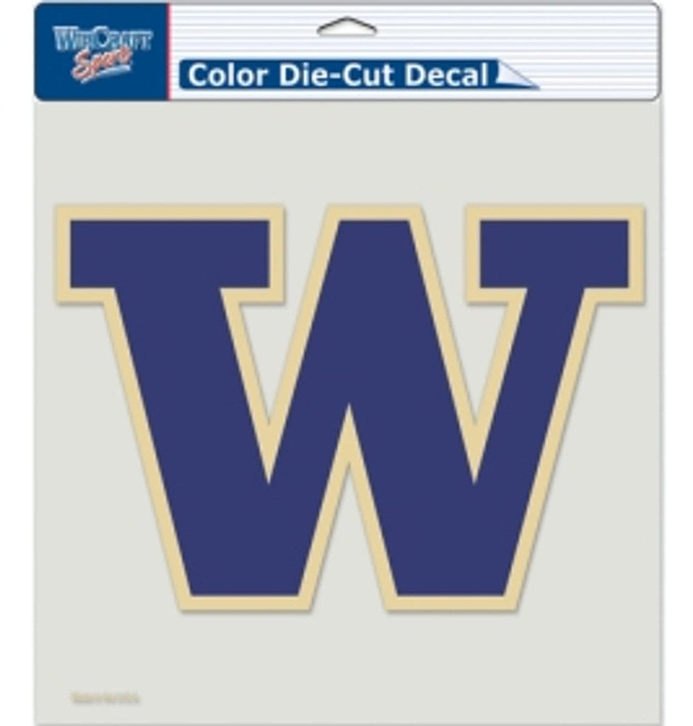 Decal 8x8 Perfect Cut Color Washington Huskies Decal 8x8 Die Cut Color 032085807236