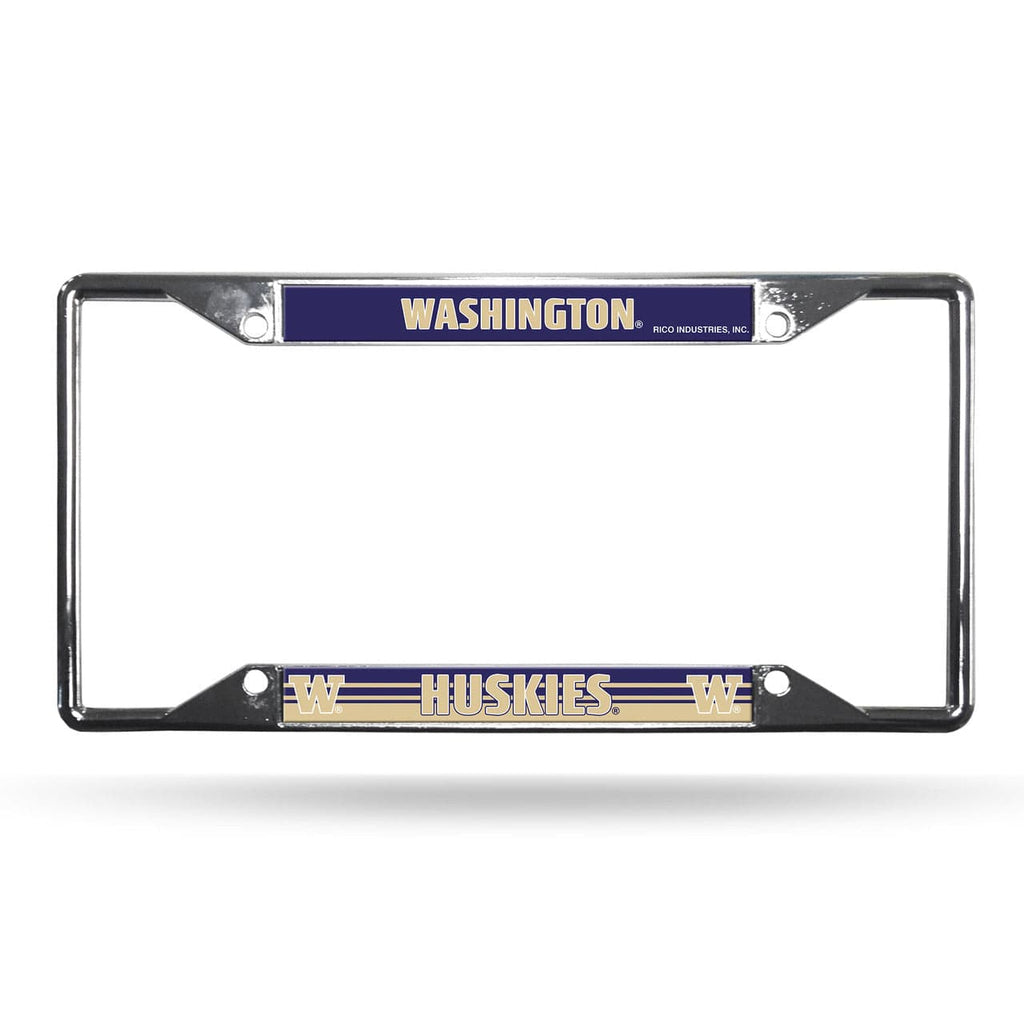 License Frame Chrome EZ Washington Huskies License Plate Frame Chrome EZ View - Special Order 094746486501