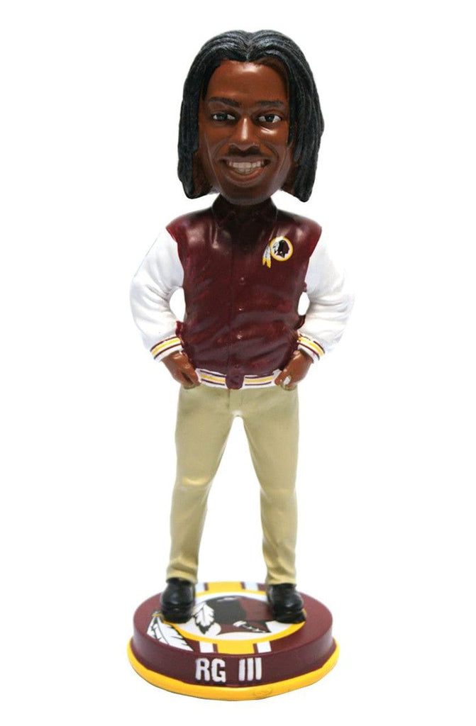 NFL Legacy Teams Washington Redskins Robert Griffin III Forever Collectibles Varsity Jacket Bobblehead 887849274744