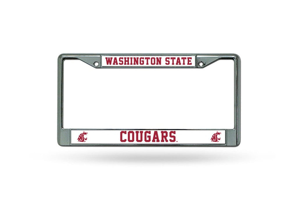 License Frame Chrome Washington State Cougars License Plate Frame Chrome 094746155162