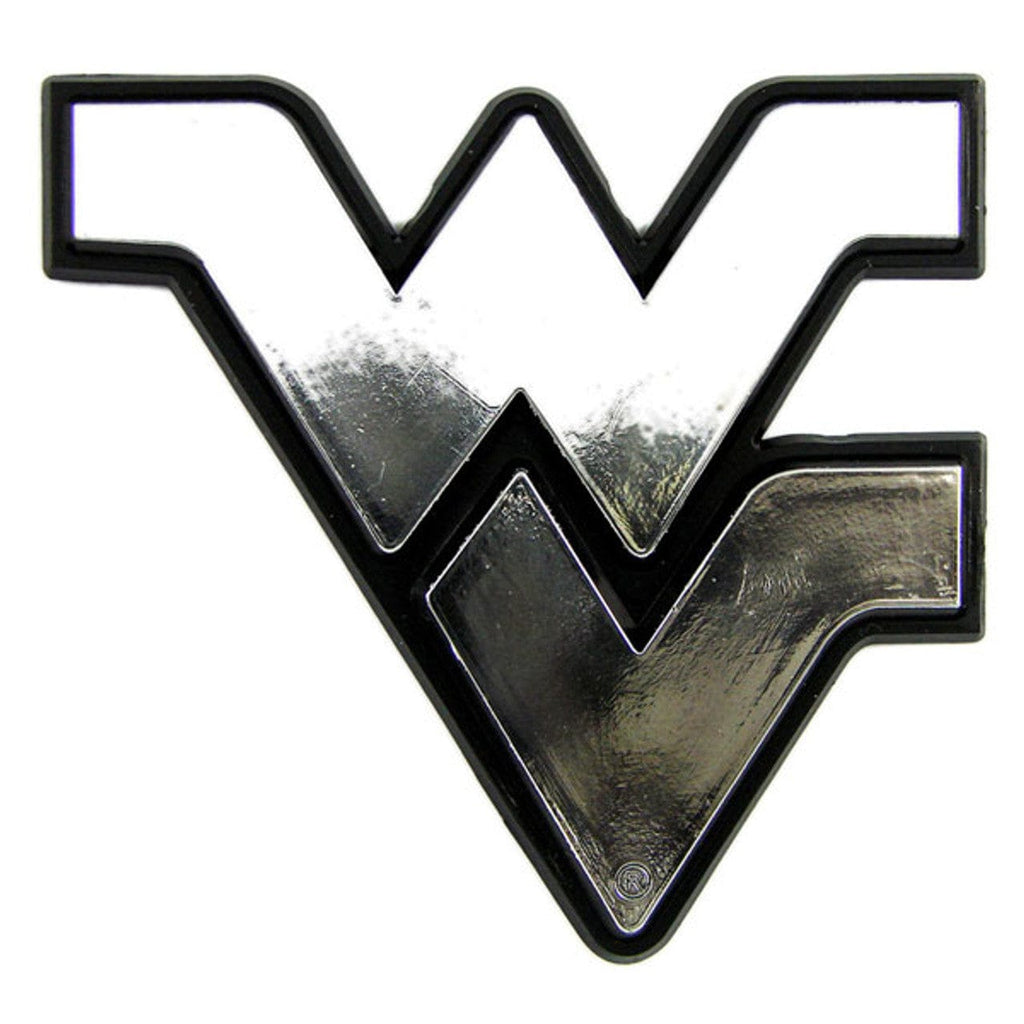 Auto Emblem Chrome West Virginia Mountaineers Auto Emblem - Silver 681620079227