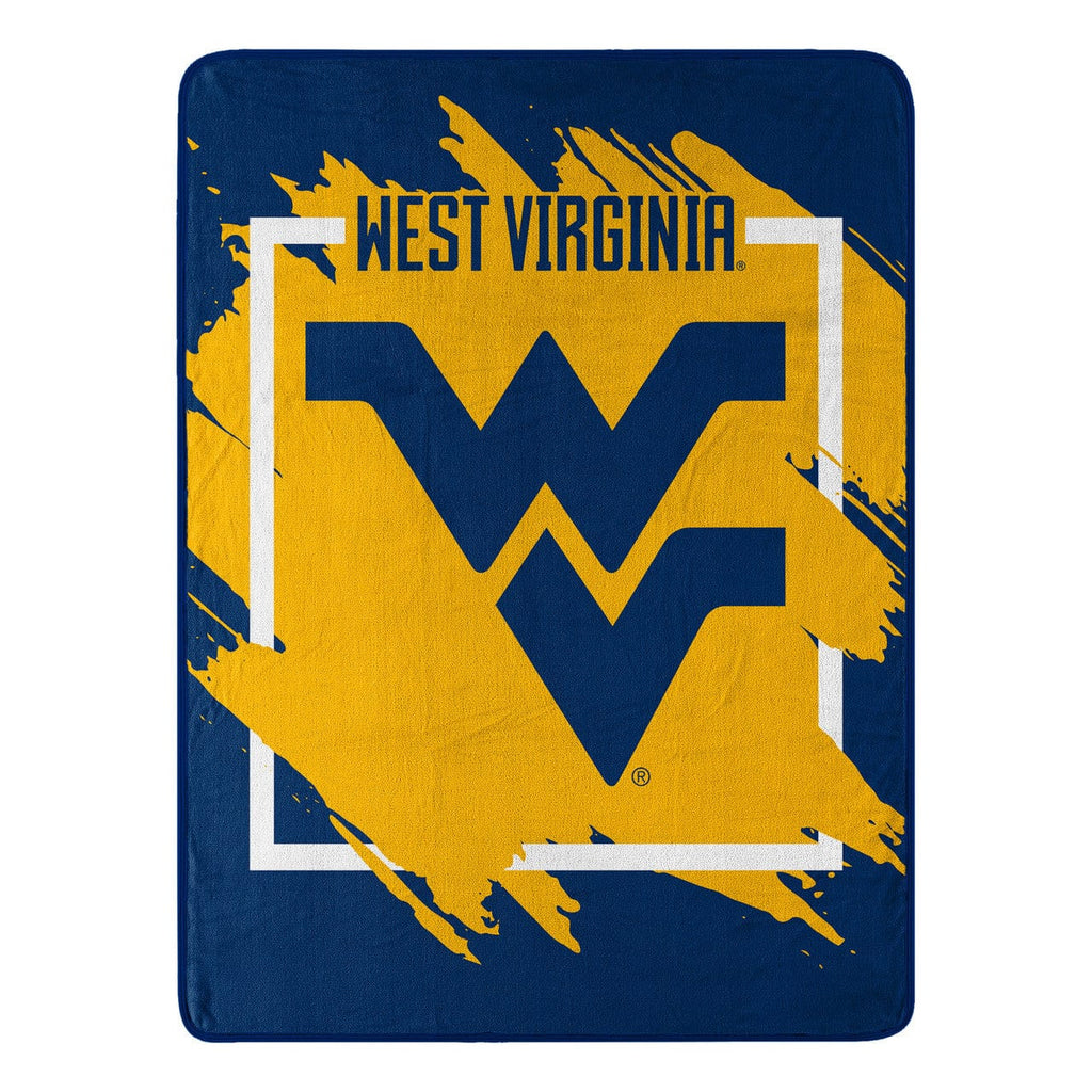 Blankets West Virginia Mountaineers Blanket 46x60 Micro Raschel Dimensional Design Rolled 190604330679