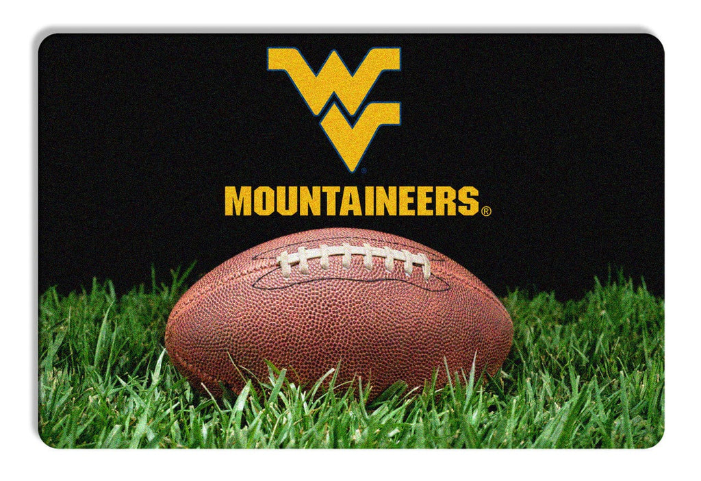 Pet Fan Gear Bowl Mat West Virginia Mountaineers Classic Football Pet Bowl Mat - L 844214071650