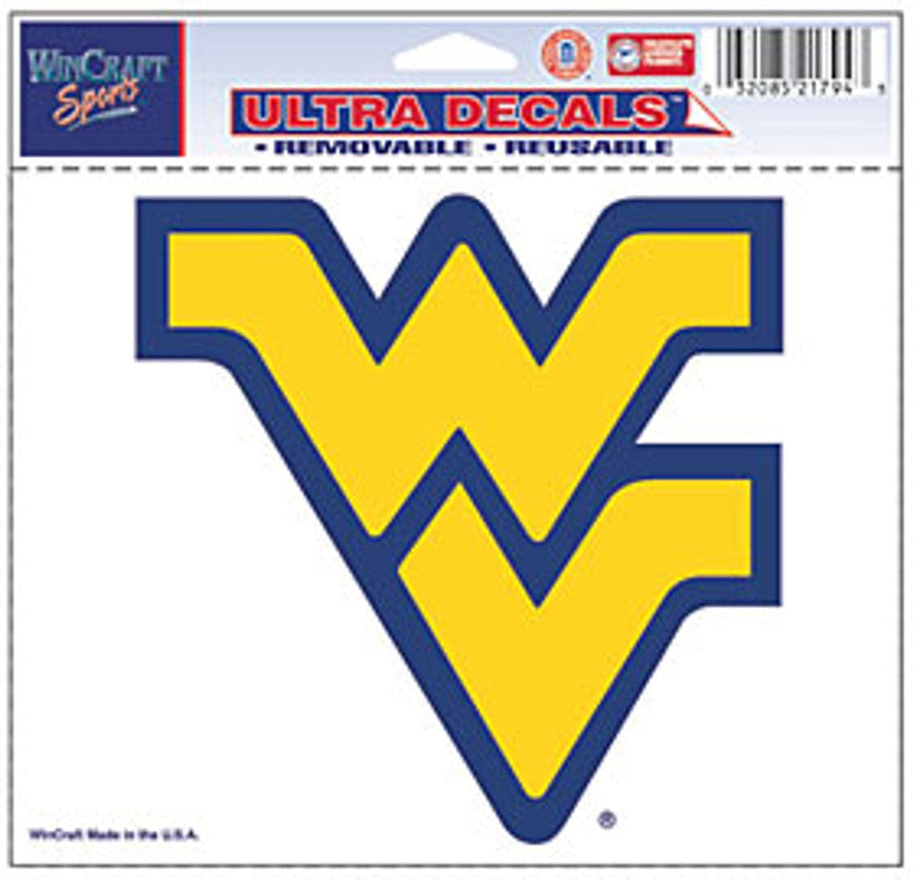 Decal 5x6 Multi Use Color West Virginia Mountaineers Decal 5x6 Ultra Color 032085217943