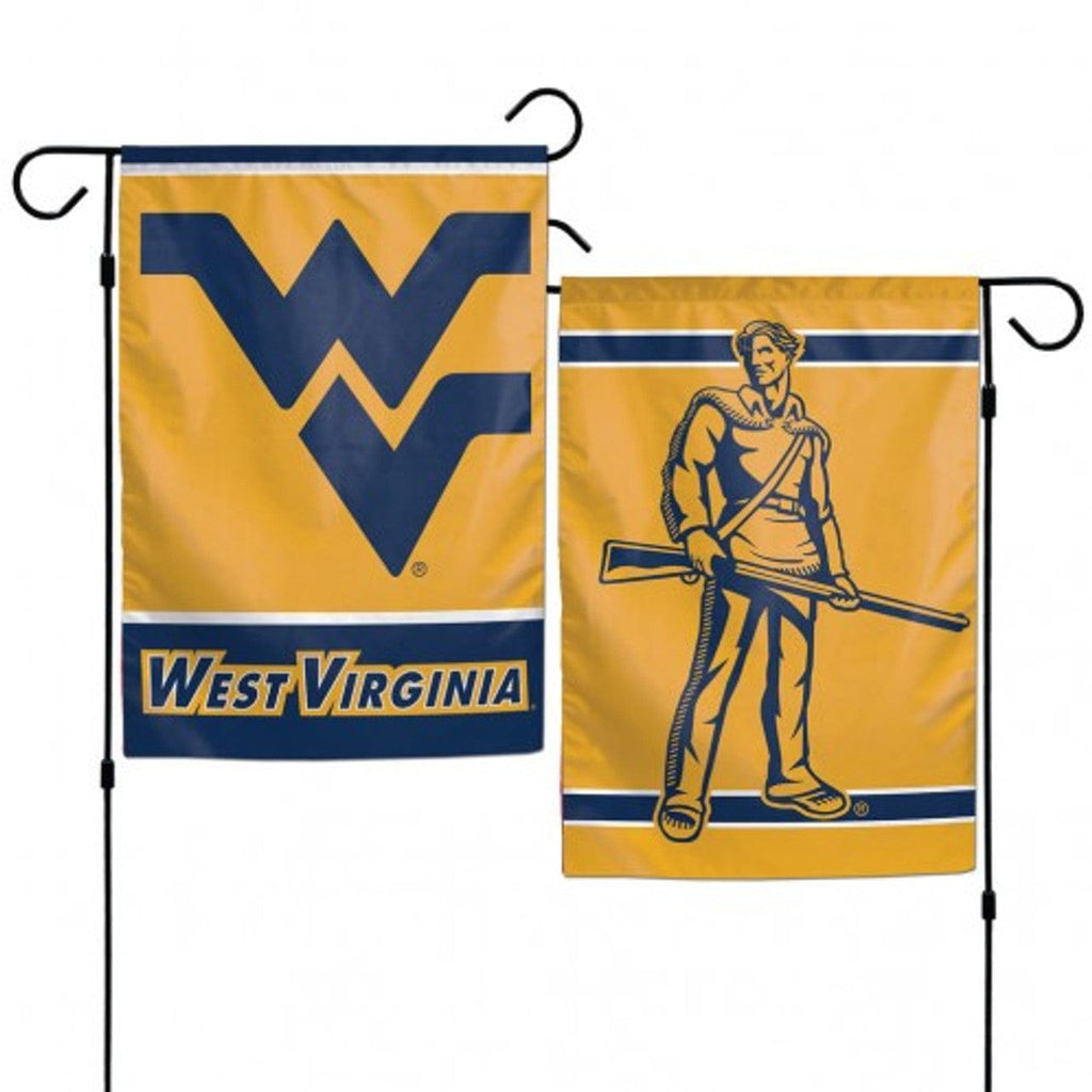 Flags 12x18 West Virginia Mountaineers Flag 12x18 Garden Style 2 Sided 032085679505
