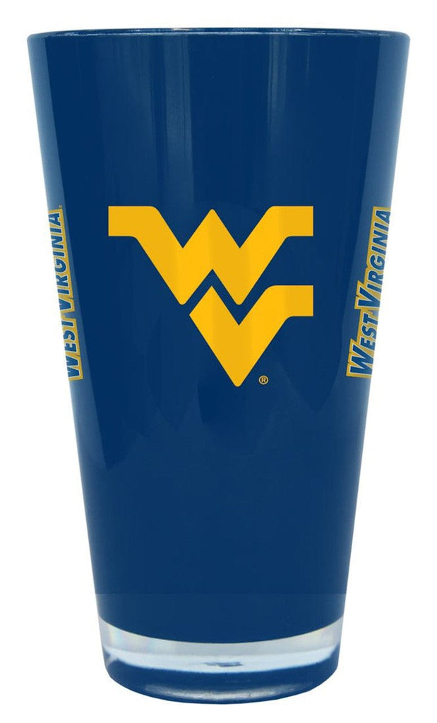 West Virginia Mountaineers West Virginia Mountaineers Glass 20oz Pint Plastic Insulated CO 846757189649