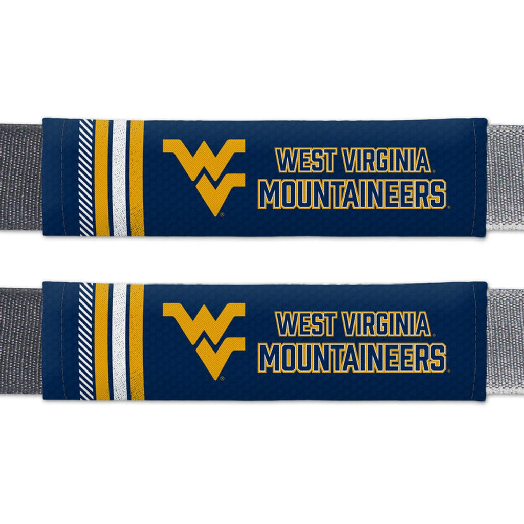 West Virginia Mountaineers West Virginia Mountaineers Seat Belt Pads Rally Design CO 023245513739