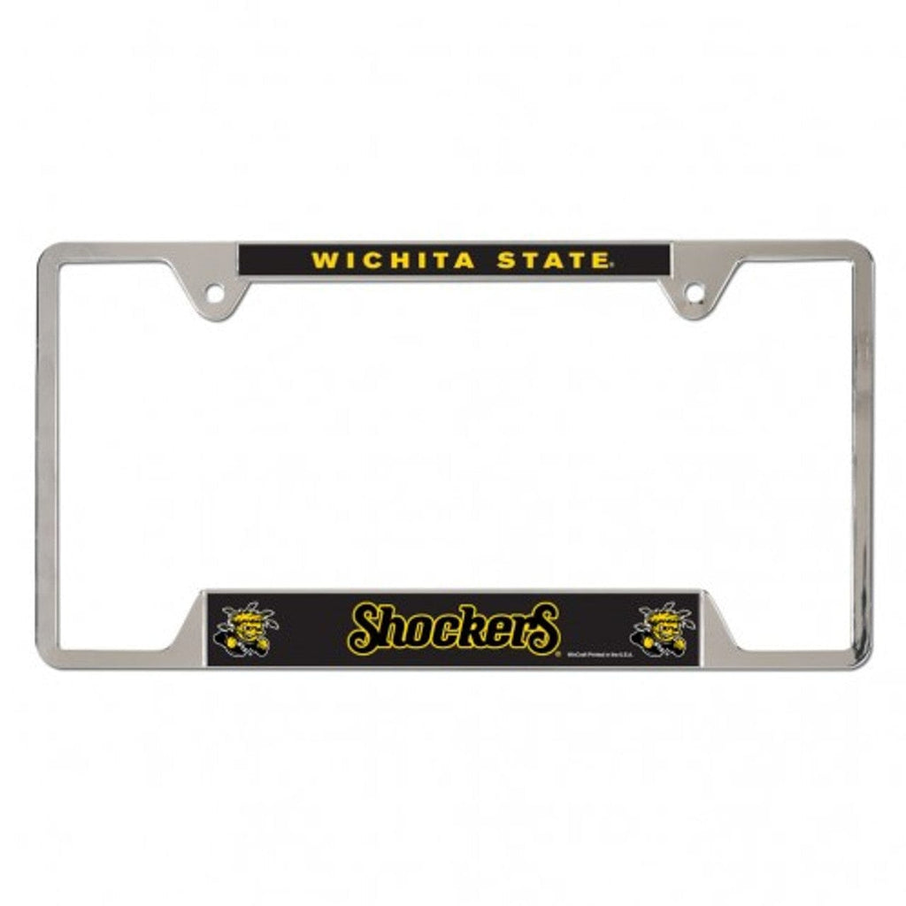 License Frame Metal Wichita State Shockers Metal License Plate Frame 032085248152