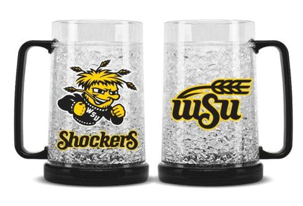 Drink Mug 16 Plastic Crystal Wichita State Shockers Mug Crystal Freezer Style - Special Order 094131026602