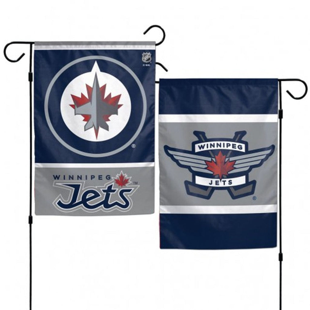 Flags 12x18 Winnipeg Jets Flag 12x18 Garden Style 2 Sided - Special Order 032085299383