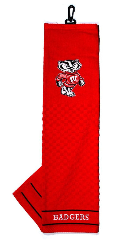 Golf Towel 16x22 Embroidered Wisconsin Badgers 16"x22" Embroidered Golf Towel - Special Order 637556239105