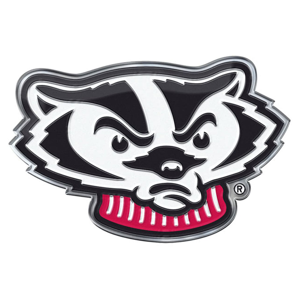 Auto Emblem Color Wisconsin Badgers Auto Emblem Color Alternate Logo 681620267808