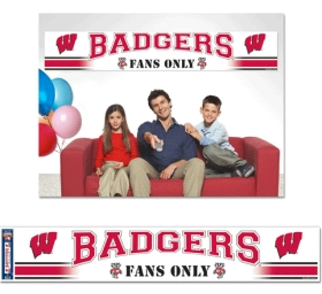 Wisconsin Badgers Wisconsin Badgers Banner 12x65 Party Style CO 032085546999