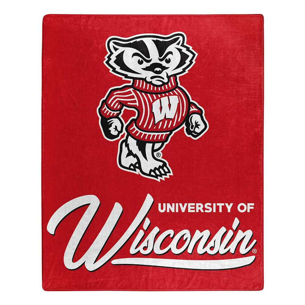 Blankets 50x60 Raschel Wisconsin Badgers Blanket 50x60 Raschel Signature Design 190604269245