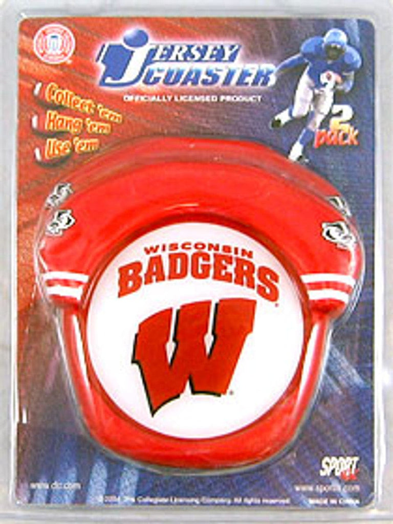 Wisconsin Badgers Wisconsin Badgers Coaster Set Jersey Style CO 626551720275