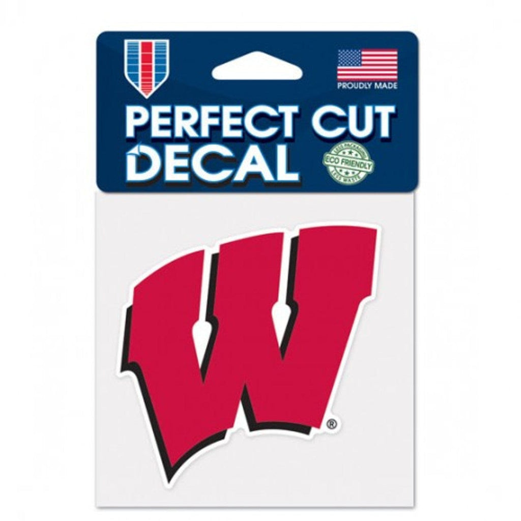 Decal 4x4 Perfect Cut Color Wisconsin Badgers Decal 4x4 Perfect Cut Color 032085720580