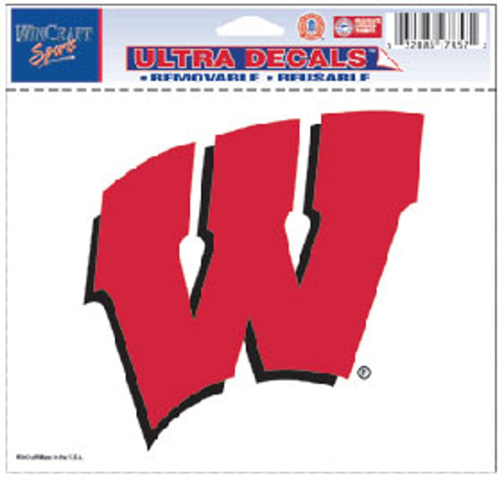 Decal 5x6 Multi Use Color Wisconsin Badgers Decal 5x6 Ultra Color 032085178572