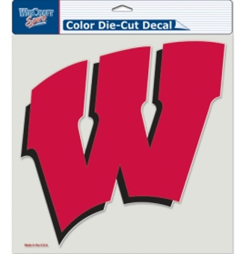 Decal 8x8 Perfect Cut Color Wisconsin Badgers Decal 8x8 Die Cut Color 032085807267