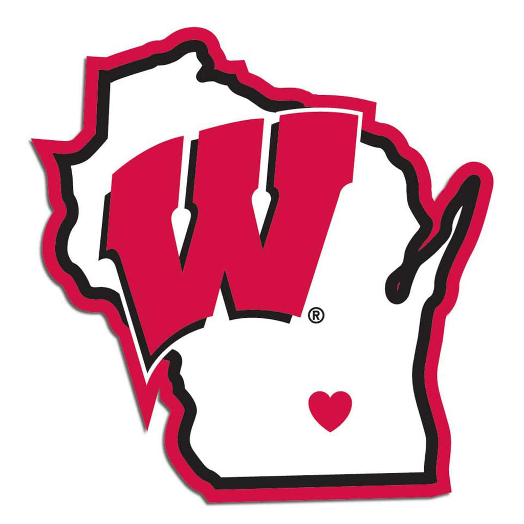 Decal Home State Pride Style Wisconsin Badgers Decal Home State Pride Style 754603669019