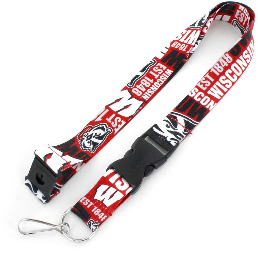 Dynamic Lanyards Wisconsin Badgers Lanyard Breakaway Style Dynamic Design 763264891608