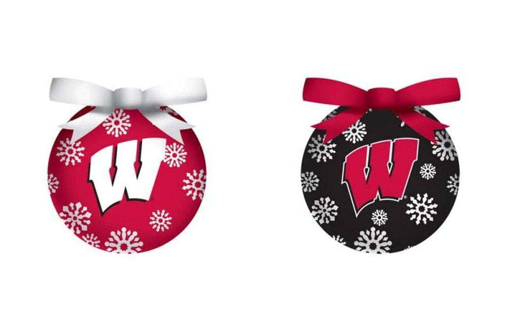 Holidays Wisconsin Badgers Ornament LED Box Set 746851888113