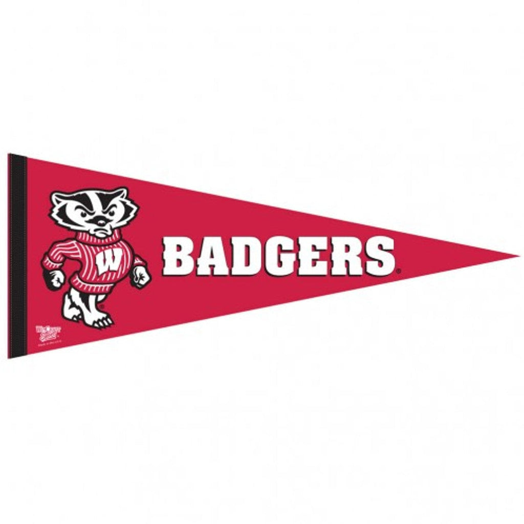 Pennant 12x30 Premium Wisconsin Badgers Pennant 12x30 Premium Style 032085586377