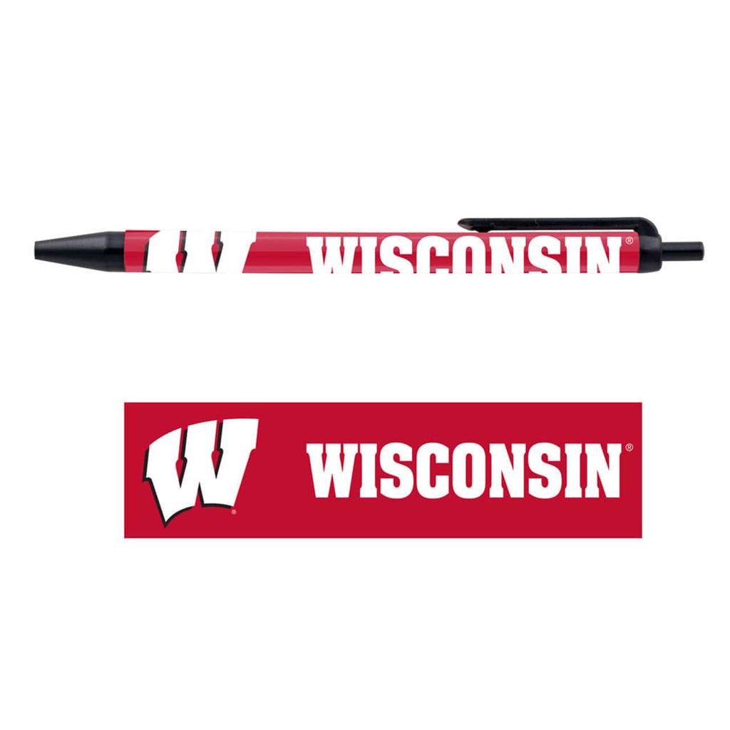 Pens Click Style 5 Pack Wisconsin Badgers Pens 5 Pack 032085327550