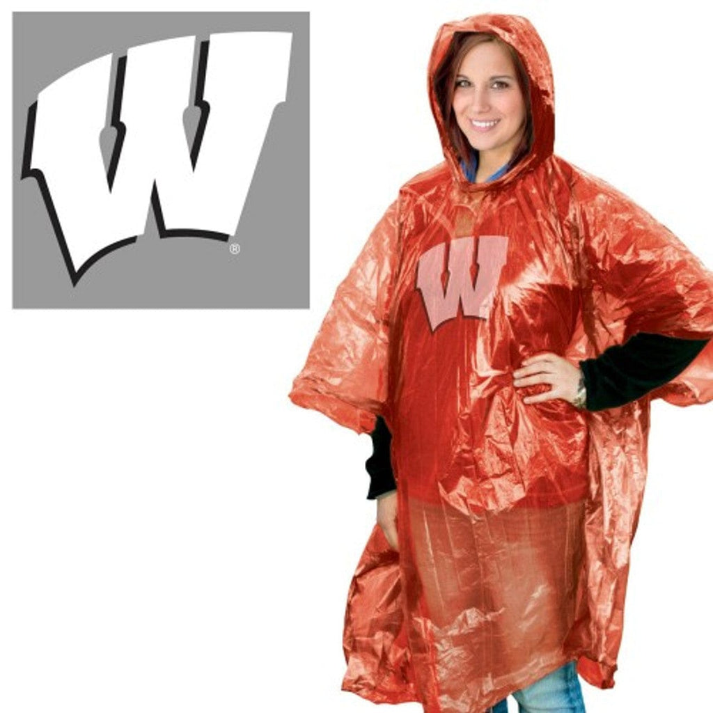 Rain Ponchos Wisconsin Badgers Rain Poncho 099606253200