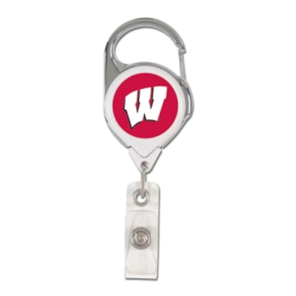 Badge Holders Wisconsin Badgers Retractable Premium Badge Holder 032085470836